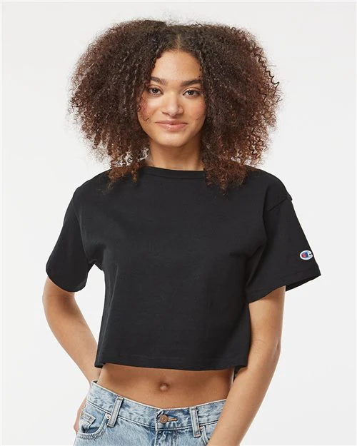 Champion-T453W-Women's Heritage Jersey Crop T-Shirt - Image 33