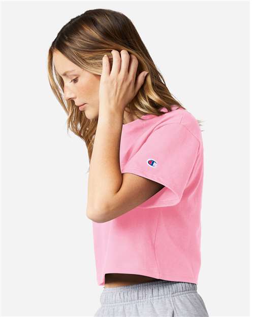 Champion-T453W-Women's Heritage Jersey Crop T-Shirt - Image 39