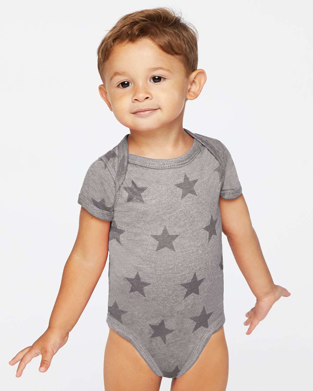 Code Five-4329-Infant Star Print Bodysuit - Image 11