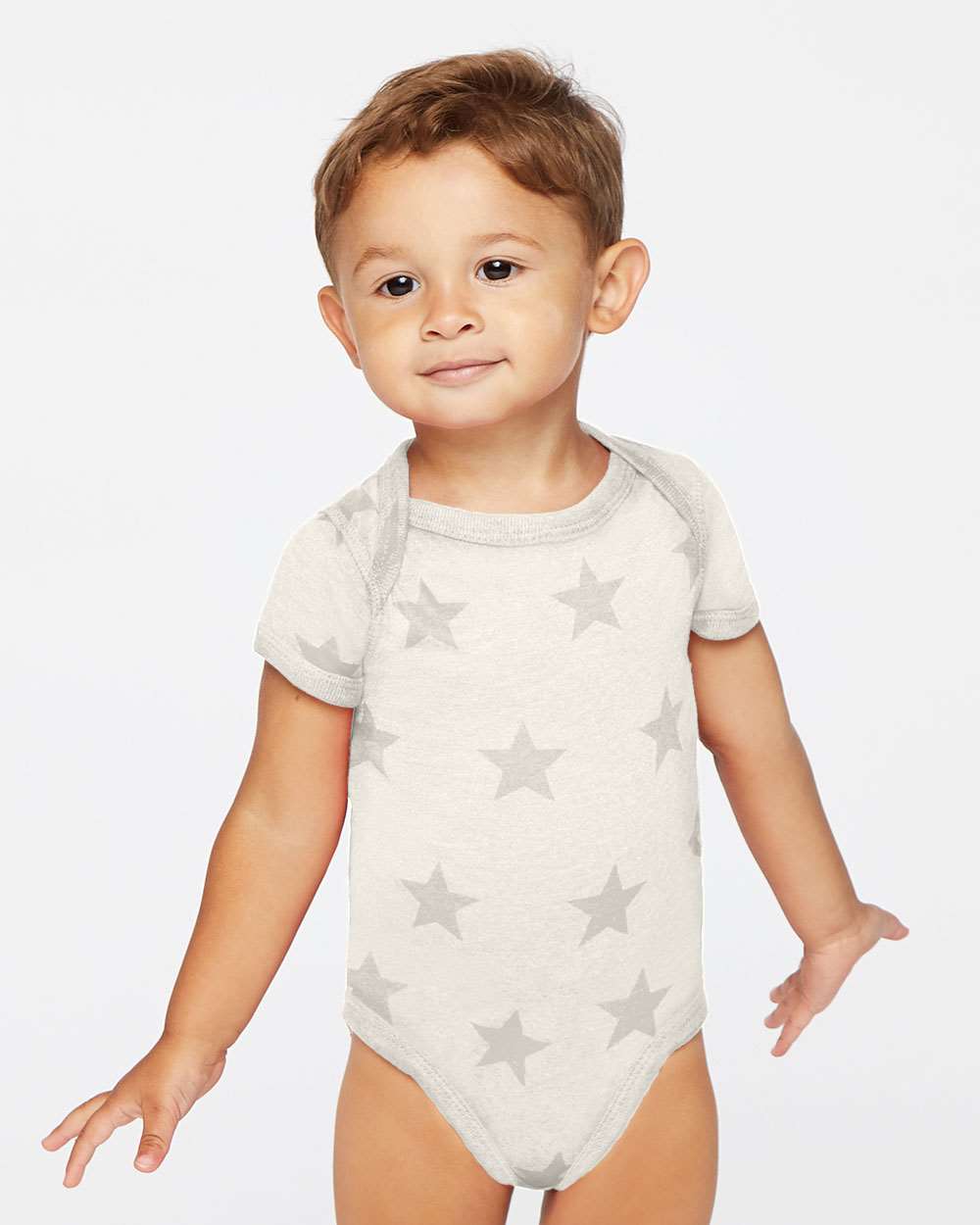 Code Five-4329-Infant Star Print Bodysuit - Image 17