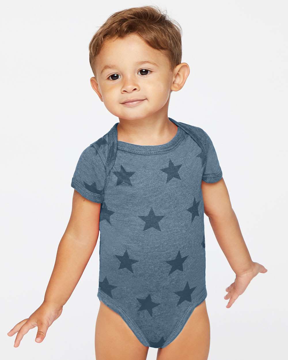 Code Five-4329-Infant Star Print Bodysuit - Image 5
