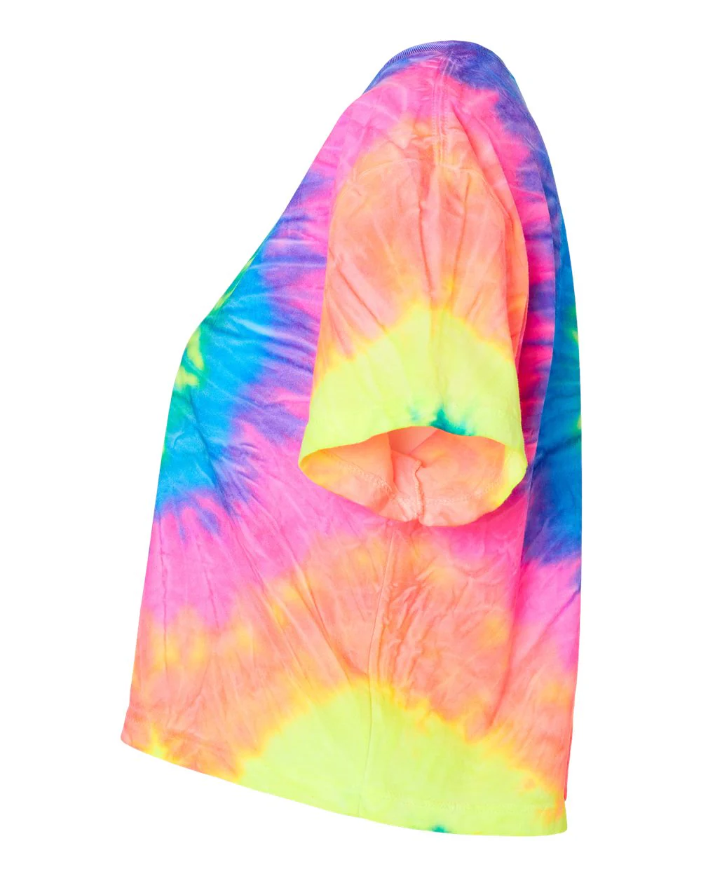 Colortone-1050-Women's Tie-Dyed Crop T-Shirt - Image 28