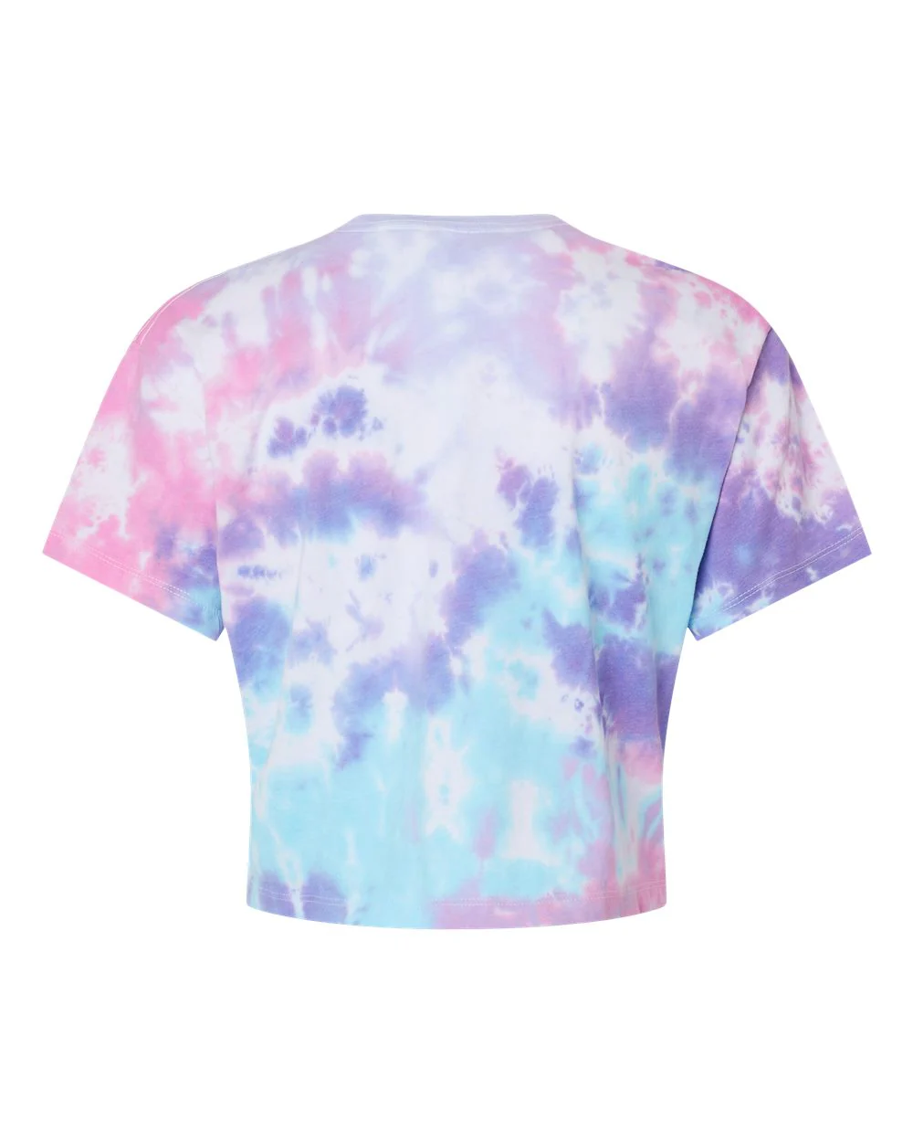 Colortone-1050-Women's Tie-Dyed Crop T-Shirt - Image 3
