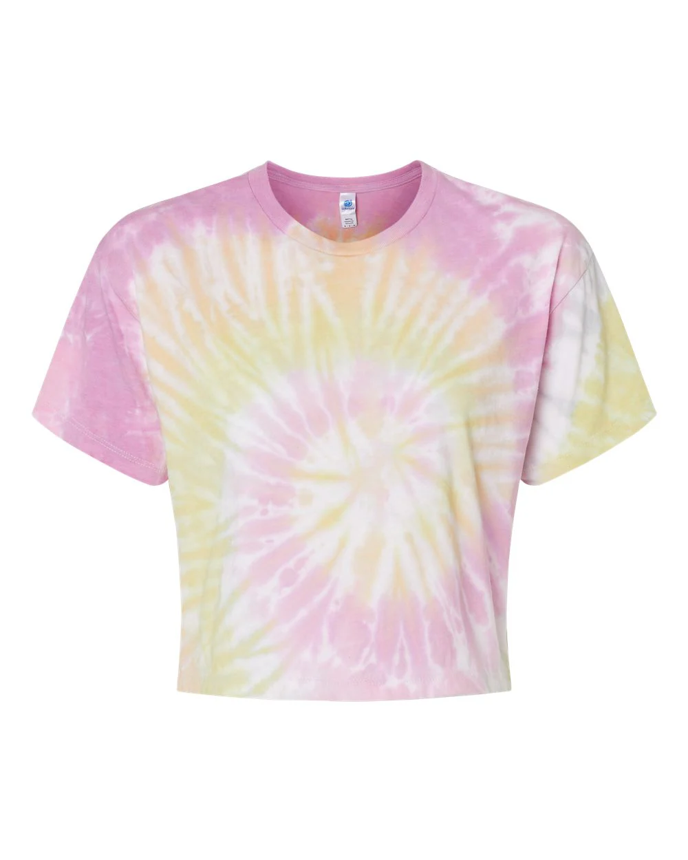 Colortone-1050-Women's Tie-Dyed Crop T-Shirt - Image 8