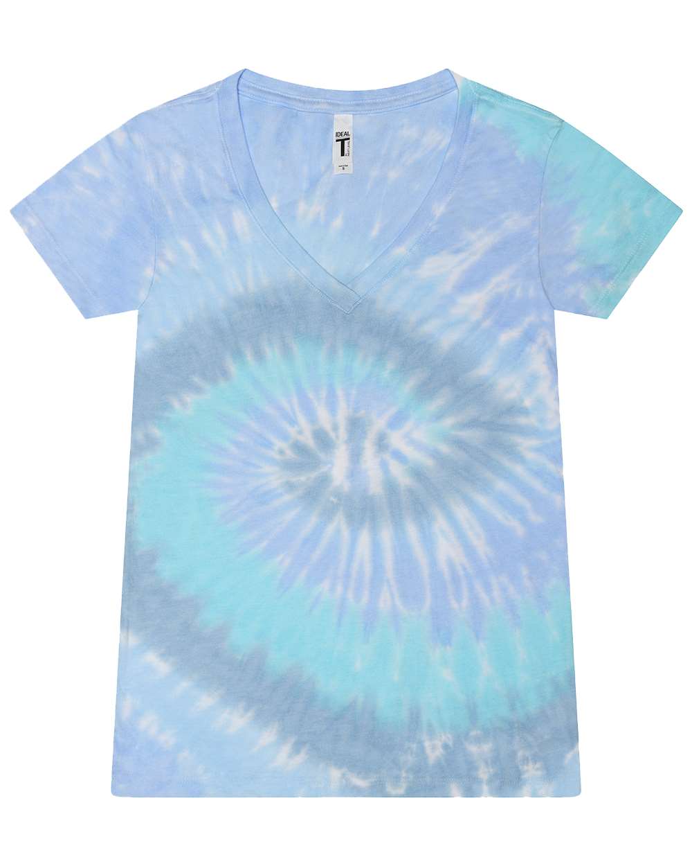 Colortone-1075-Women's Tie-Dyed V-Neck T-Shirt - Image 3