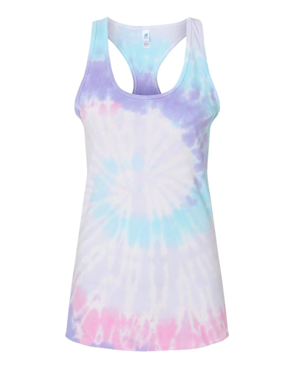 Colortone-3400-Women's Tie-Dyed Racerback Tank Top - Image 32