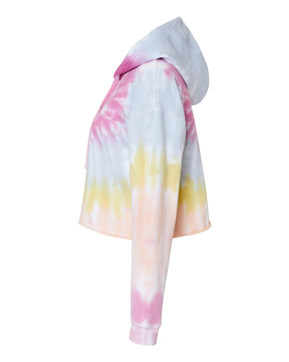Colortone-8333-Women's Tie-Dyed Crop Hooded Sweatshirt - Image 10