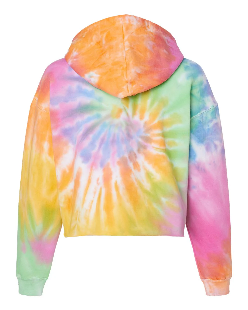 Colortone-8333-Women's Tie-Dyed Crop Hooded Sweatshirt - Image 15