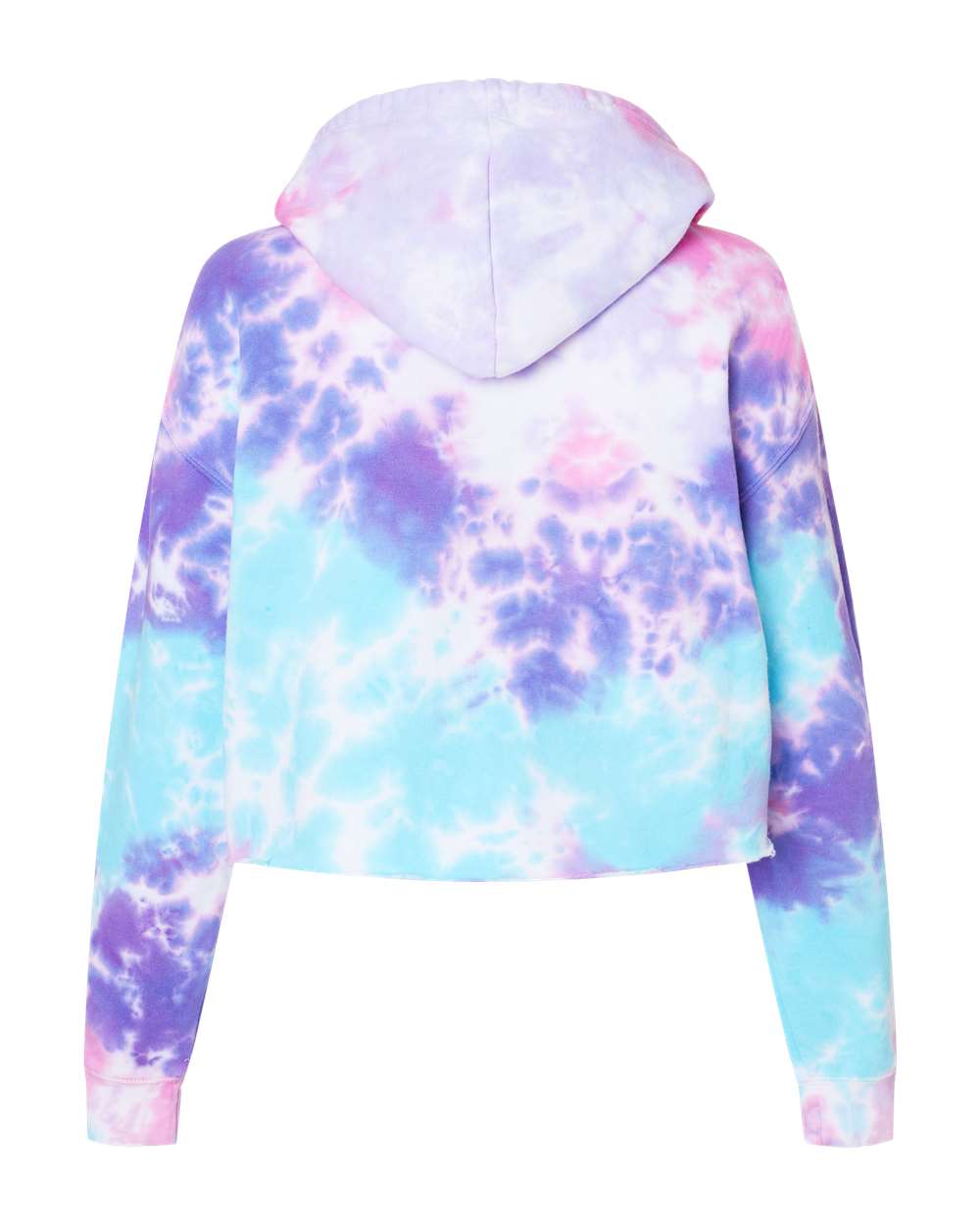 Colortone-8333-Women's Tie-Dyed Crop Hooded Sweatshirt - Image 3