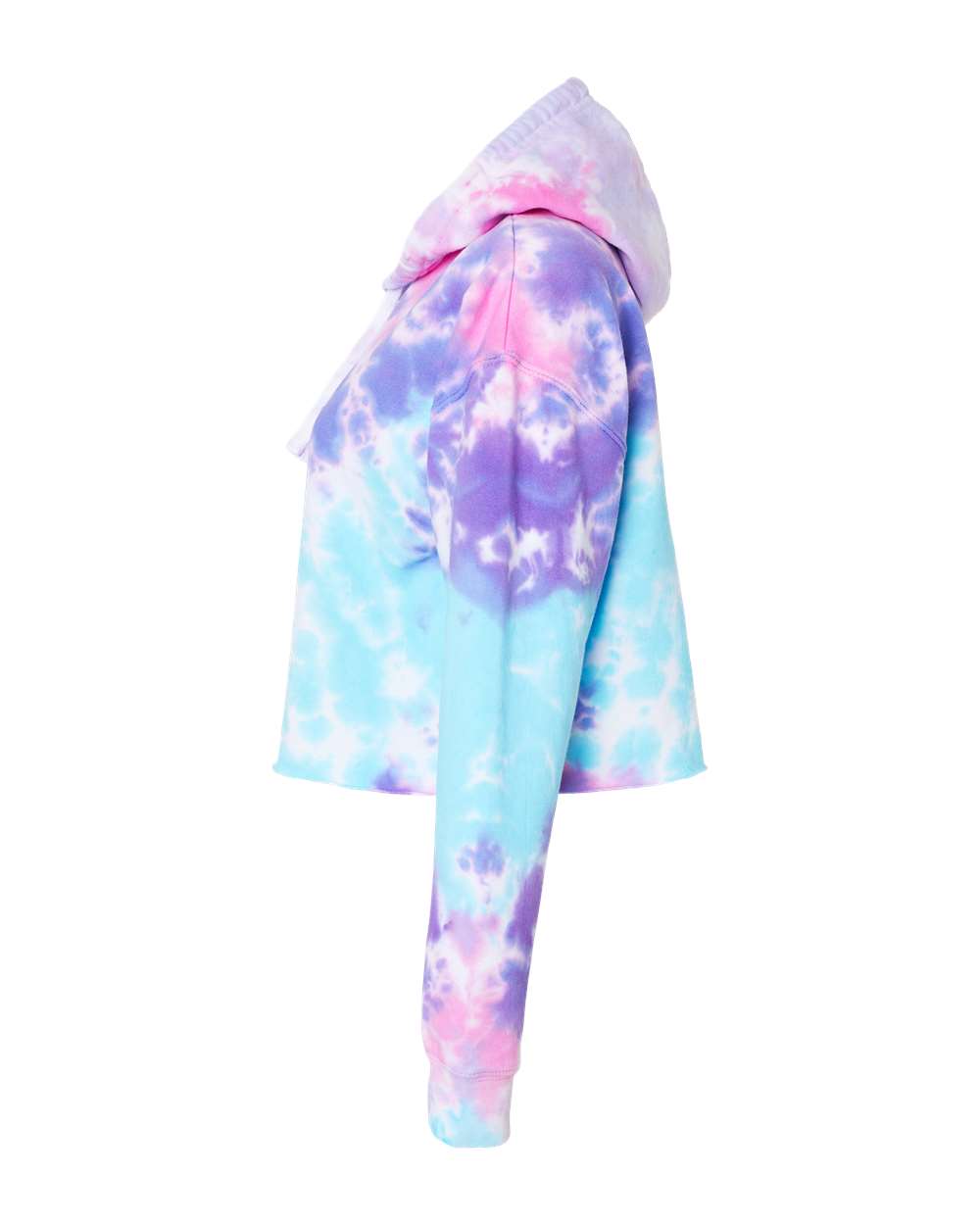 Colortone-8333-Women's Tie-Dyed Crop Hooded Sweatshirt - Image 4