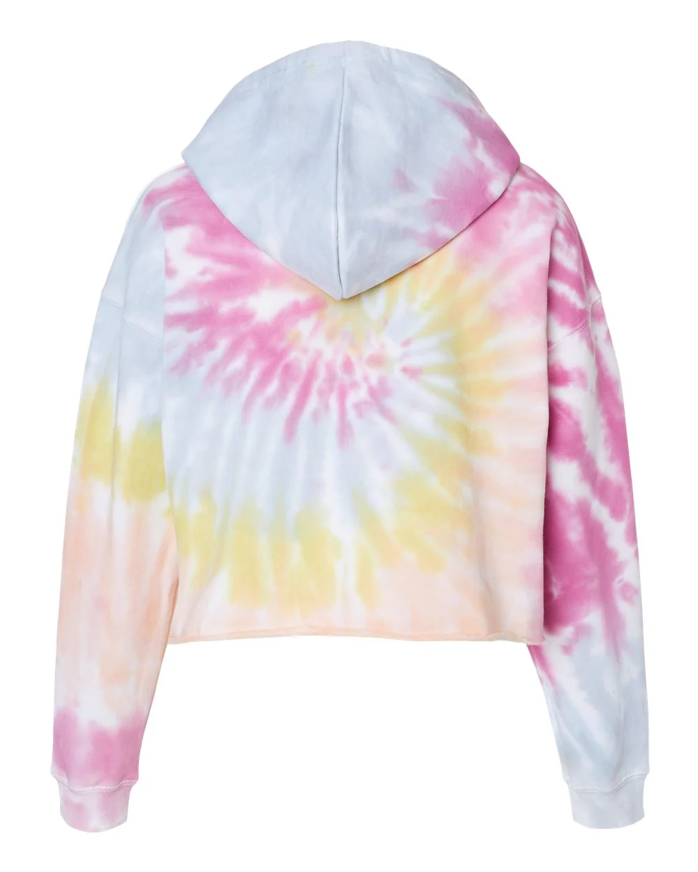 Colortone-8333-Women's Tie-Dyed Crop Hooded Sweatshirt - Image 9