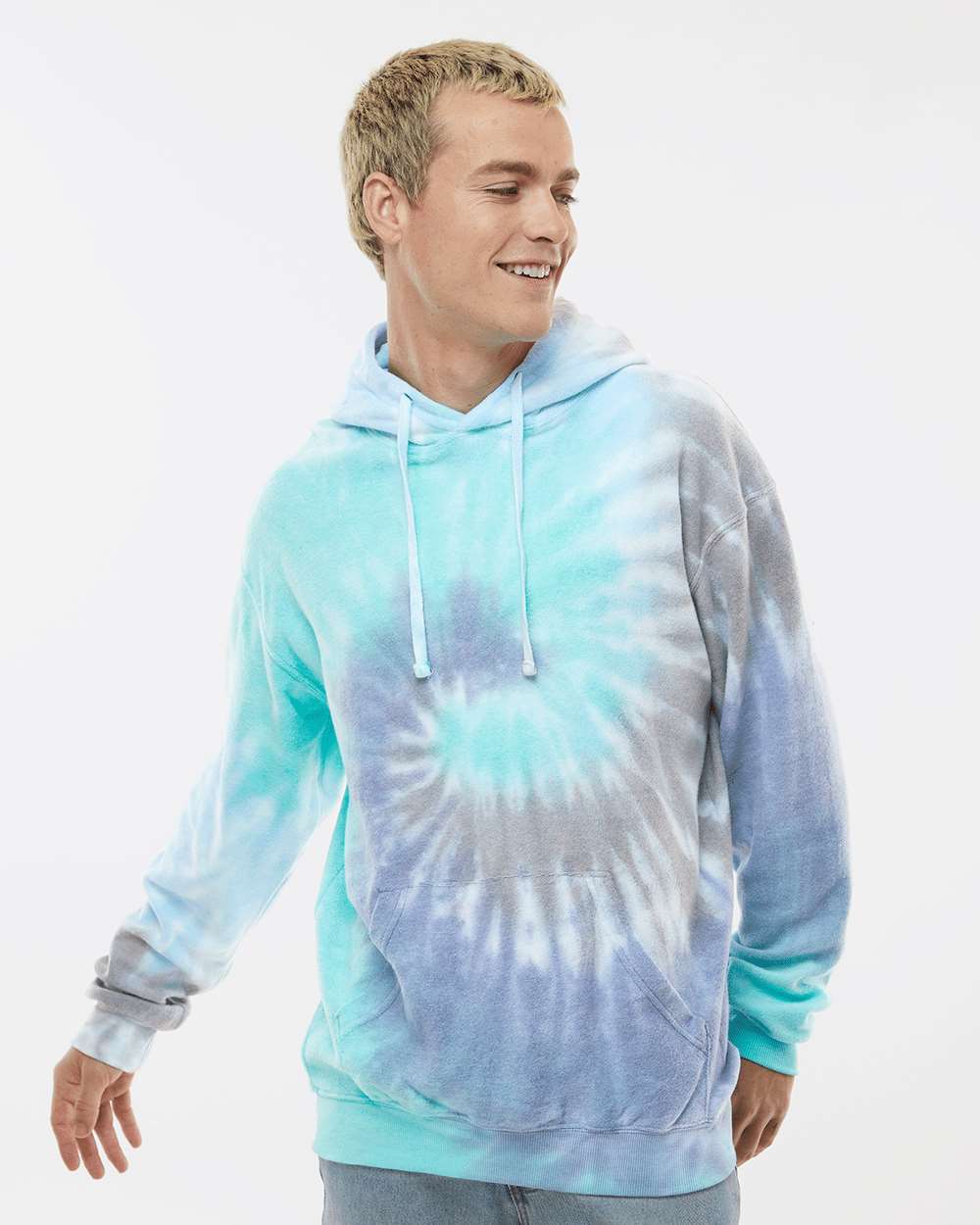 Colortone-8600-Tie-Dyed Cloud Fleece Hooded Sweatshirt - Image 11