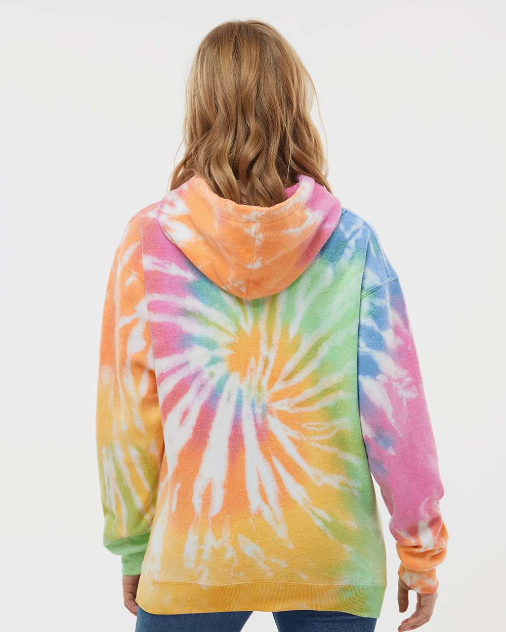 Colortone-8600-Tie-Dyed Cloud Fleece Hooded Sweatshirt - Image 7