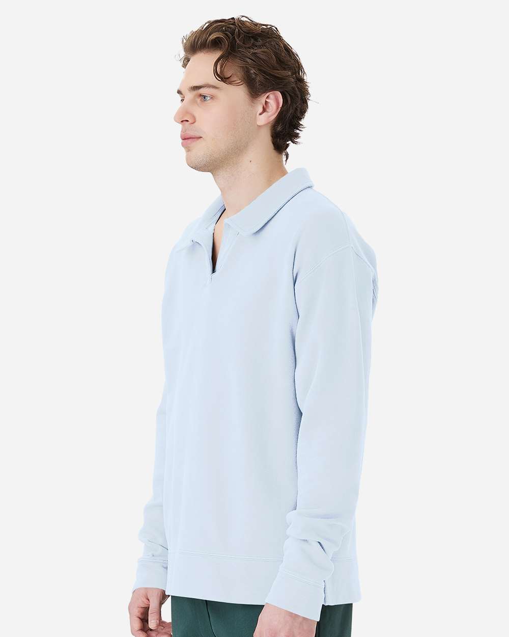 ComfortWash by Hanes-GDH490-Garment-Dyed Polo Collar Sweatshirt - Image 39