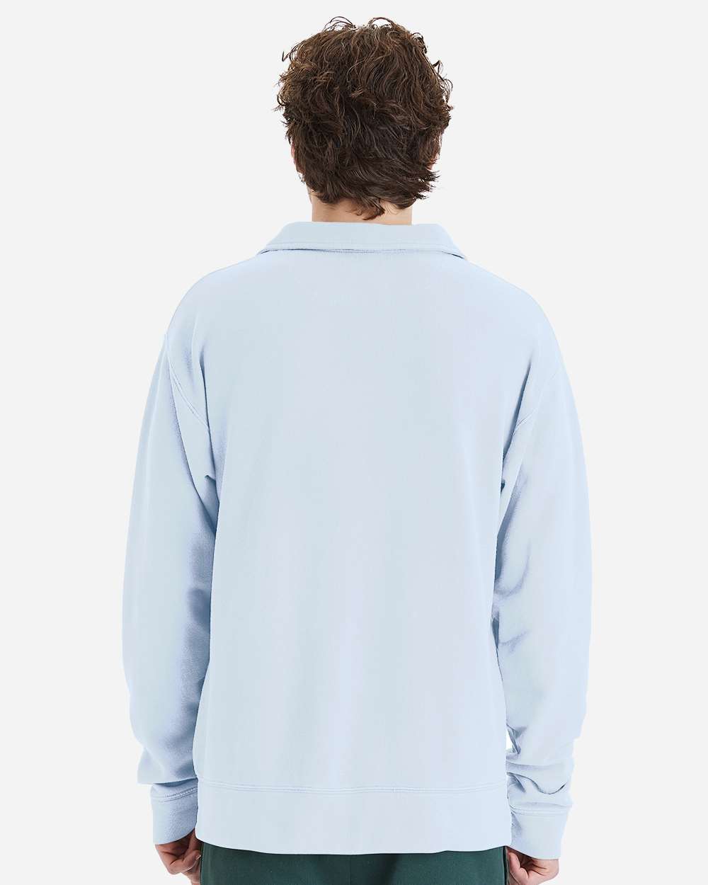 ComfortWash by Hanes-GDH490-Garment-Dyed Polo Collar Sweatshirt - Image 40
