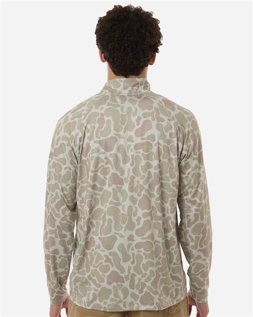 HUK-H1200720-Men's Airweight KC Printed Quarter-Zip Pullover - Image 6