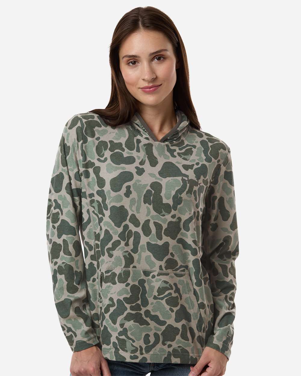 HUK-H6130037-Women's Coldfront+ KC Print Hooded Sweatshirt - Image 6