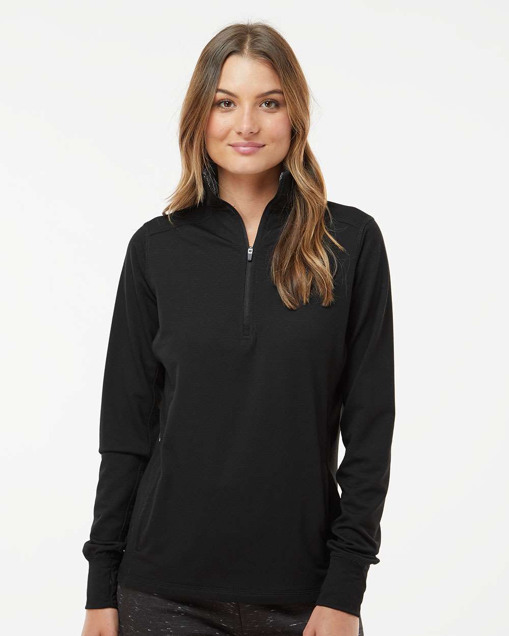 J. America-8433-Women’s Omega Stretch Quarter-Zip Pullover - Image 5