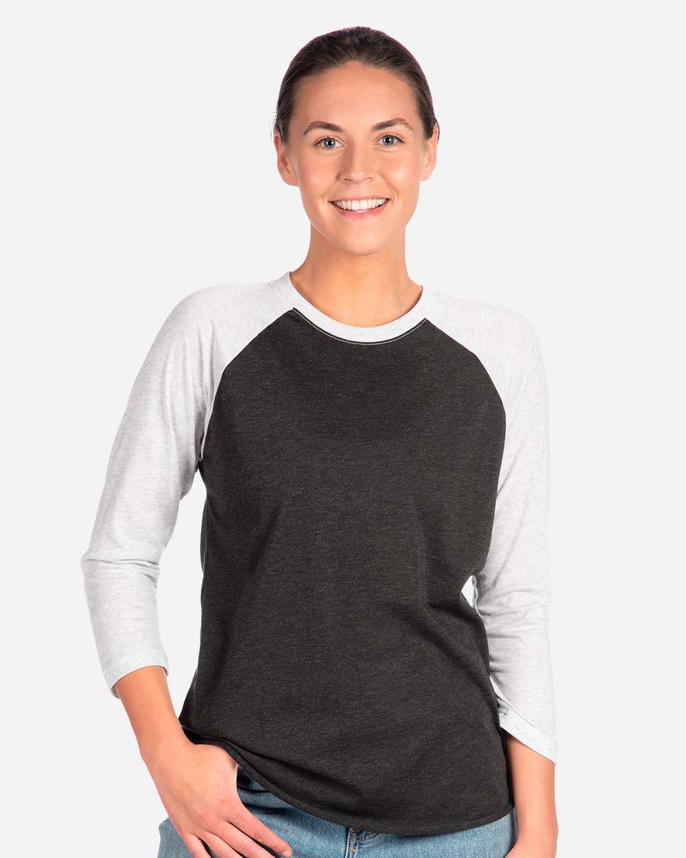 Next Level-6051-Triblend Three-Quarter Raglan T-Shirt - Image 11
