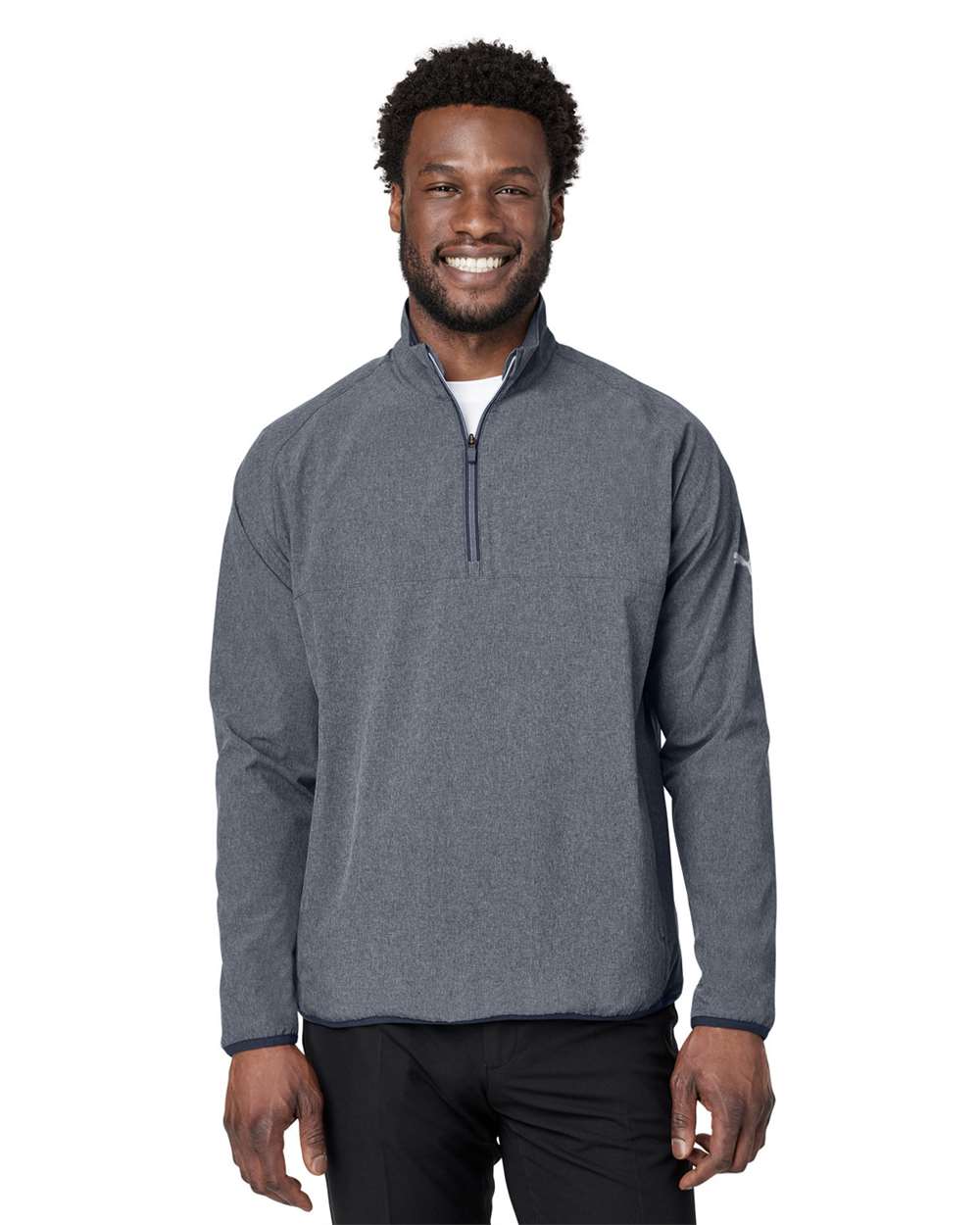 Puma Golf-538931-Coastal Woven Quarter-Zip Pullover - Image 5