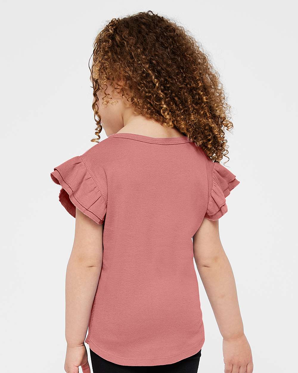 Rabbit Skins-3339-Toddler Flutter Sleeve Tee - Image 19