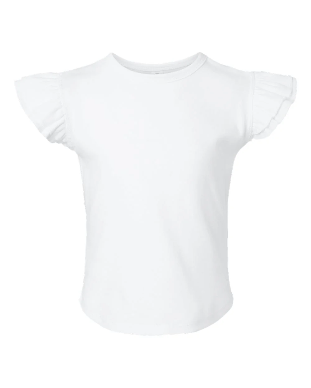 Rabbit Skins-3339-Toddler Flutter Sleeve Tee - Image 26