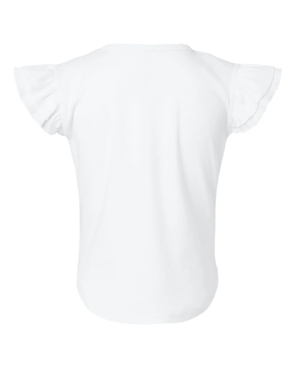 Rabbit Skins-3339-Toddler Flutter Sleeve Tee - Image 27