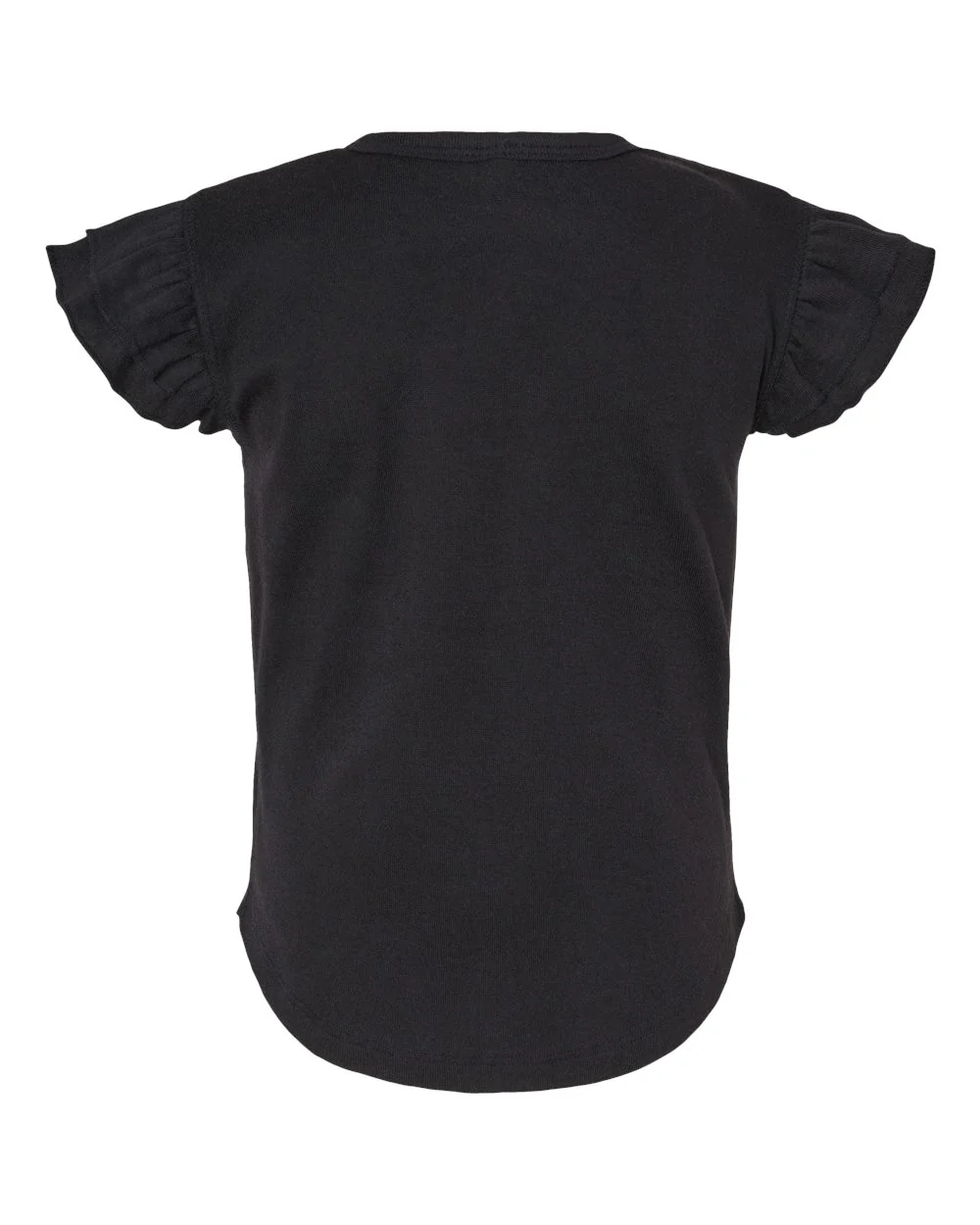 Rabbit Skins-3339-Toddler Flutter Sleeve Tee - Image 3