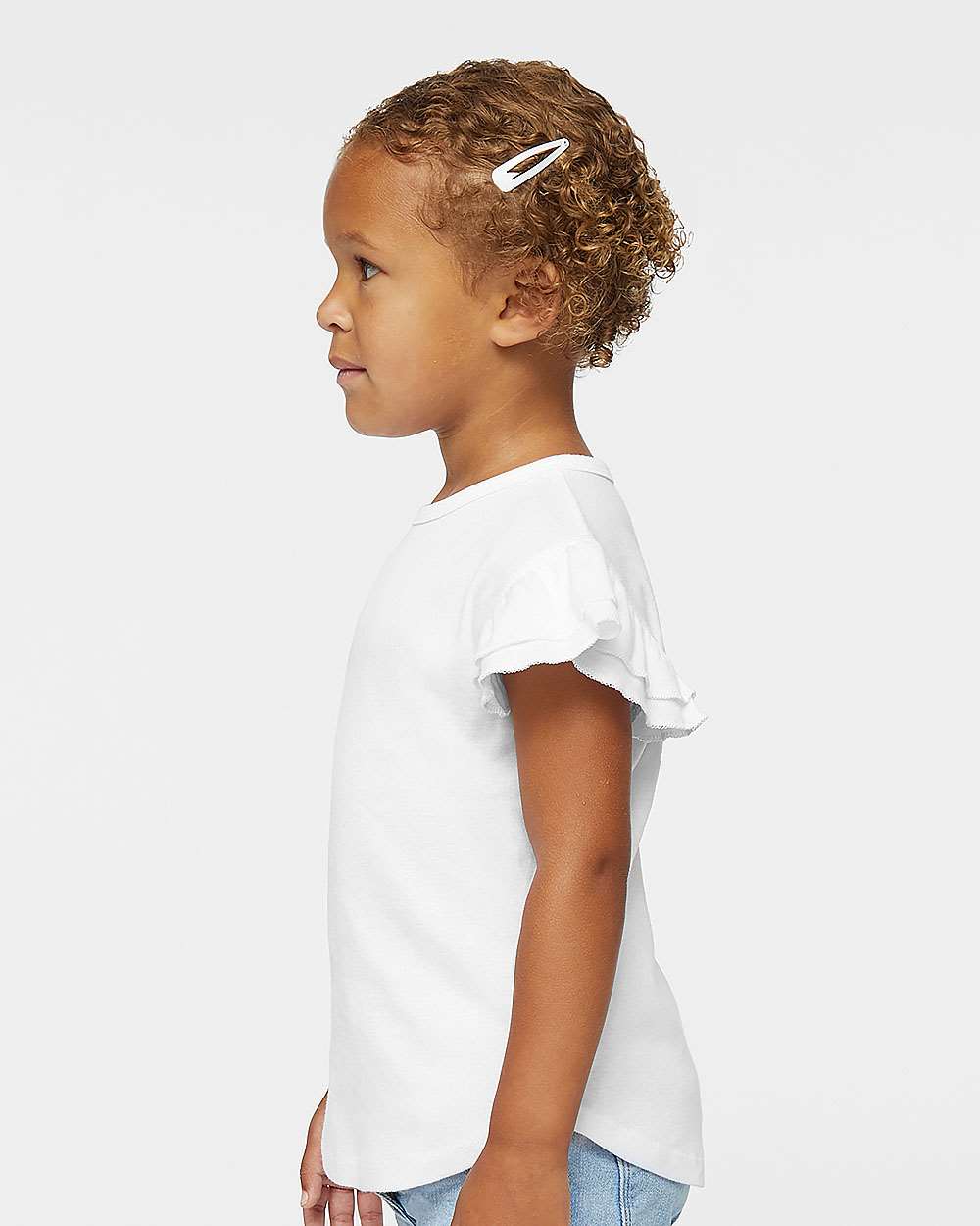 Rabbit Skins-3339-Toddler Flutter Sleeve Tee - Image 30