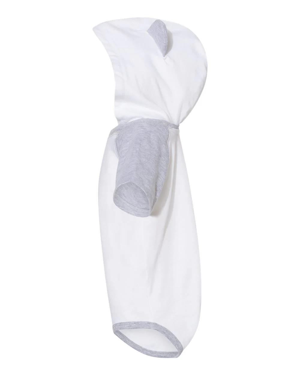 Rabbit Skins-4417-Fine Jersey Infant Short Sleeve Raglan Bodysuit with Hood & Ears - Image 4