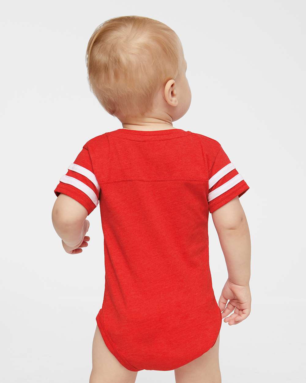 Rabbit Skins-4437-Infant Football Fine Jersey Bodysuit - Image 10