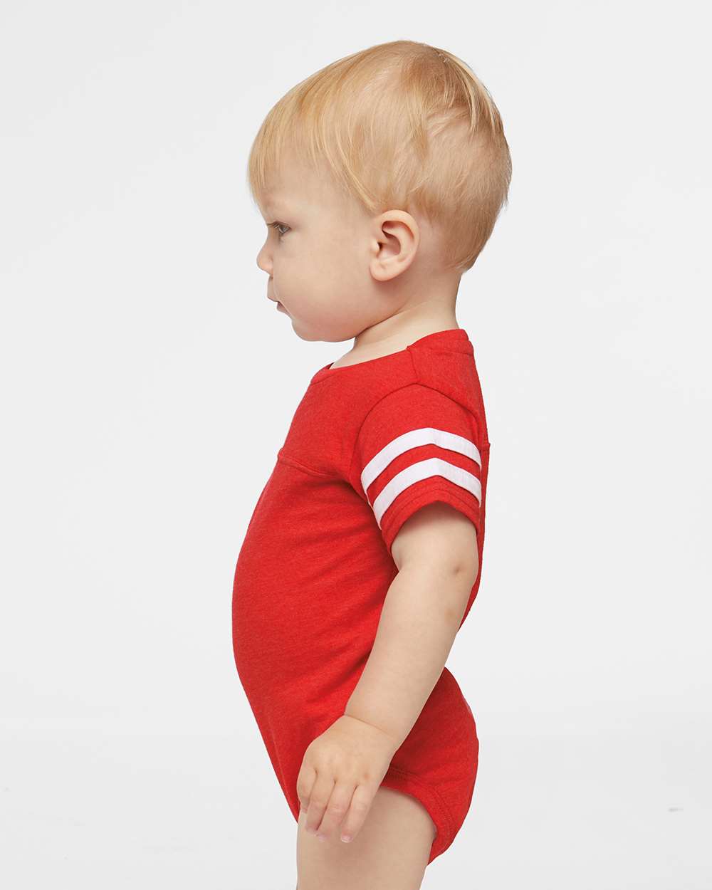 Rabbit Skins-4437-Infant Football Fine Jersey Bodysuit - Image 9