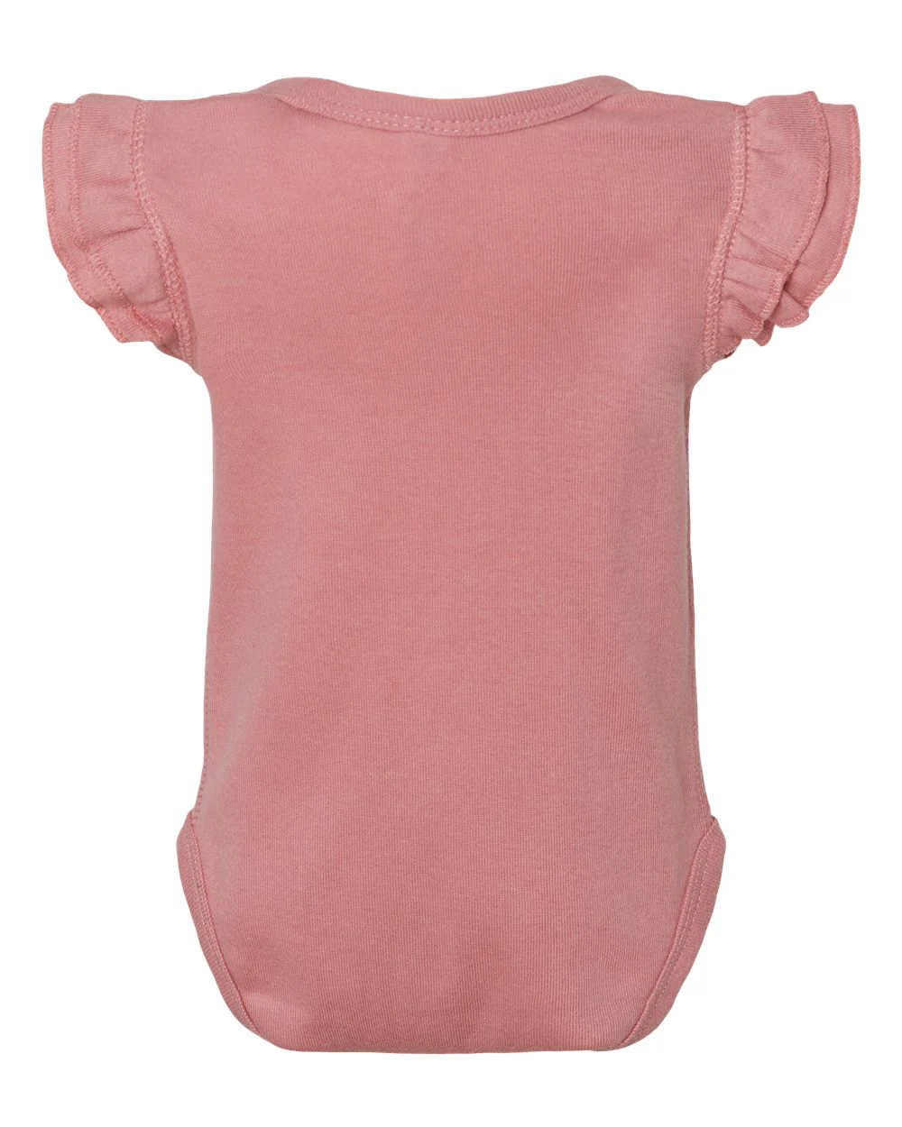 Rabbit Skins-4439-Infant Flutter Sleeve Baby Rib Bodysuit - Image 15