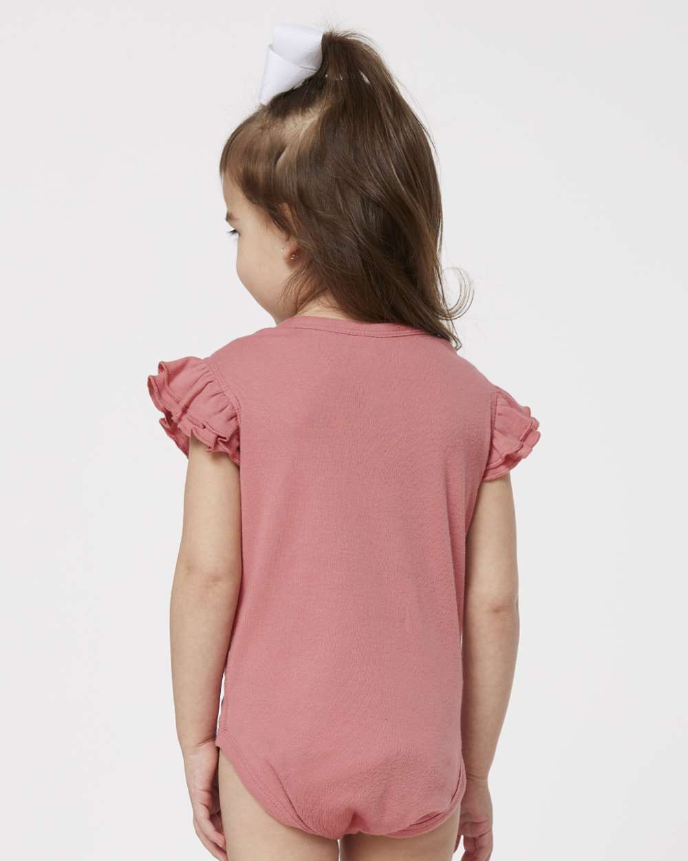Rabbit Skins-4439-Infant Flutter Sleeve Baby Rib Bodysuit - Image 19