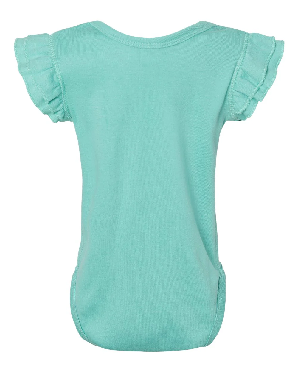 Rabbit Skins-4439-Infant Flutter Sleeve Baby Rib Bodysuit - Image 21