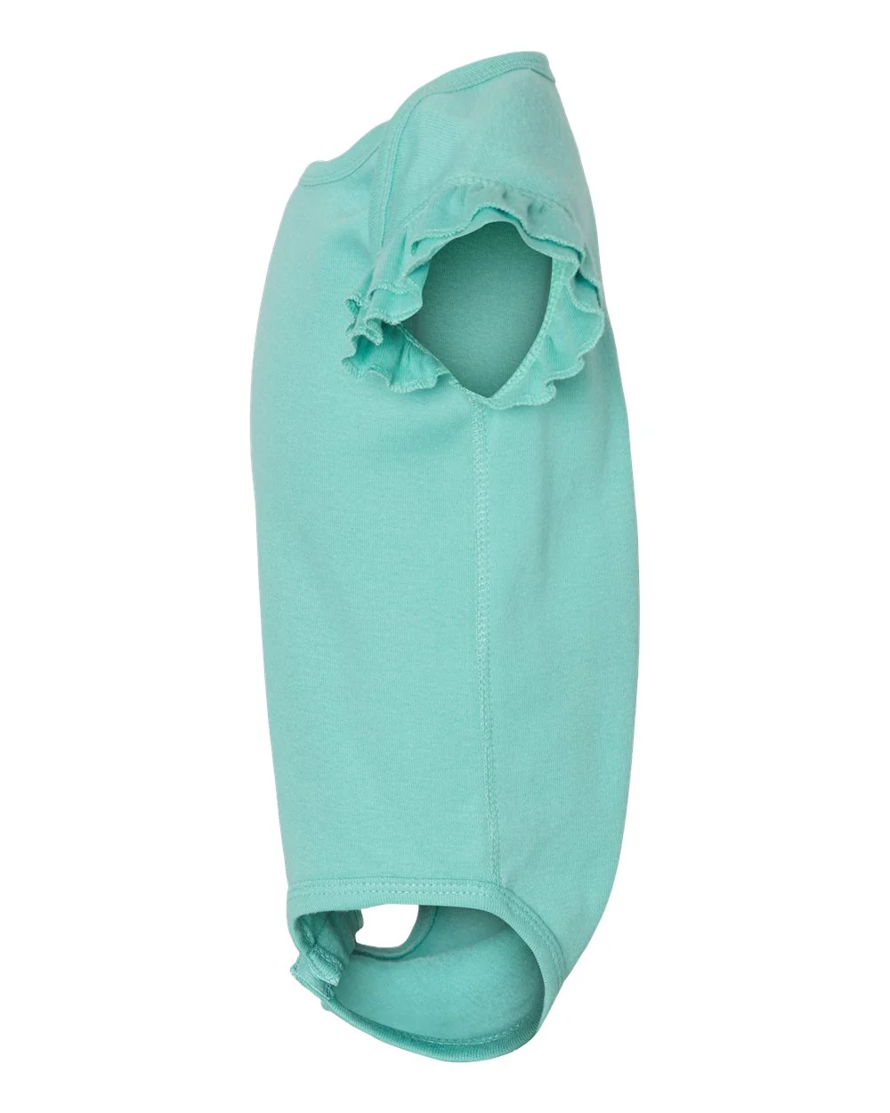 Rabbit Skins-4439-Infant Flutter Sleeve Baby Rib Bodysuit - Image 22