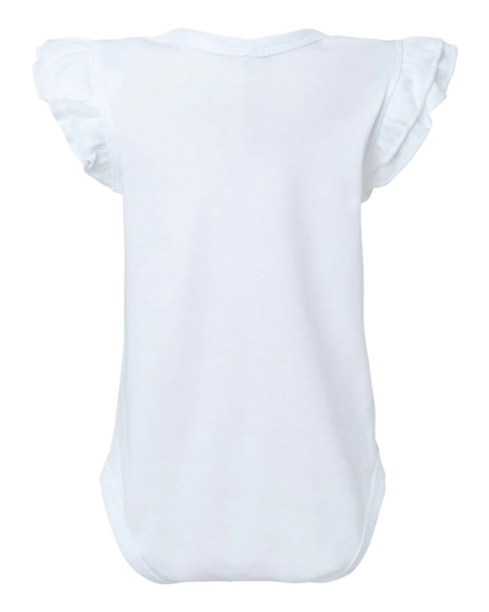 Rabbit Skins-4439-Infant Flutter Sleeve Baby Rib Bodysuit - Image 32