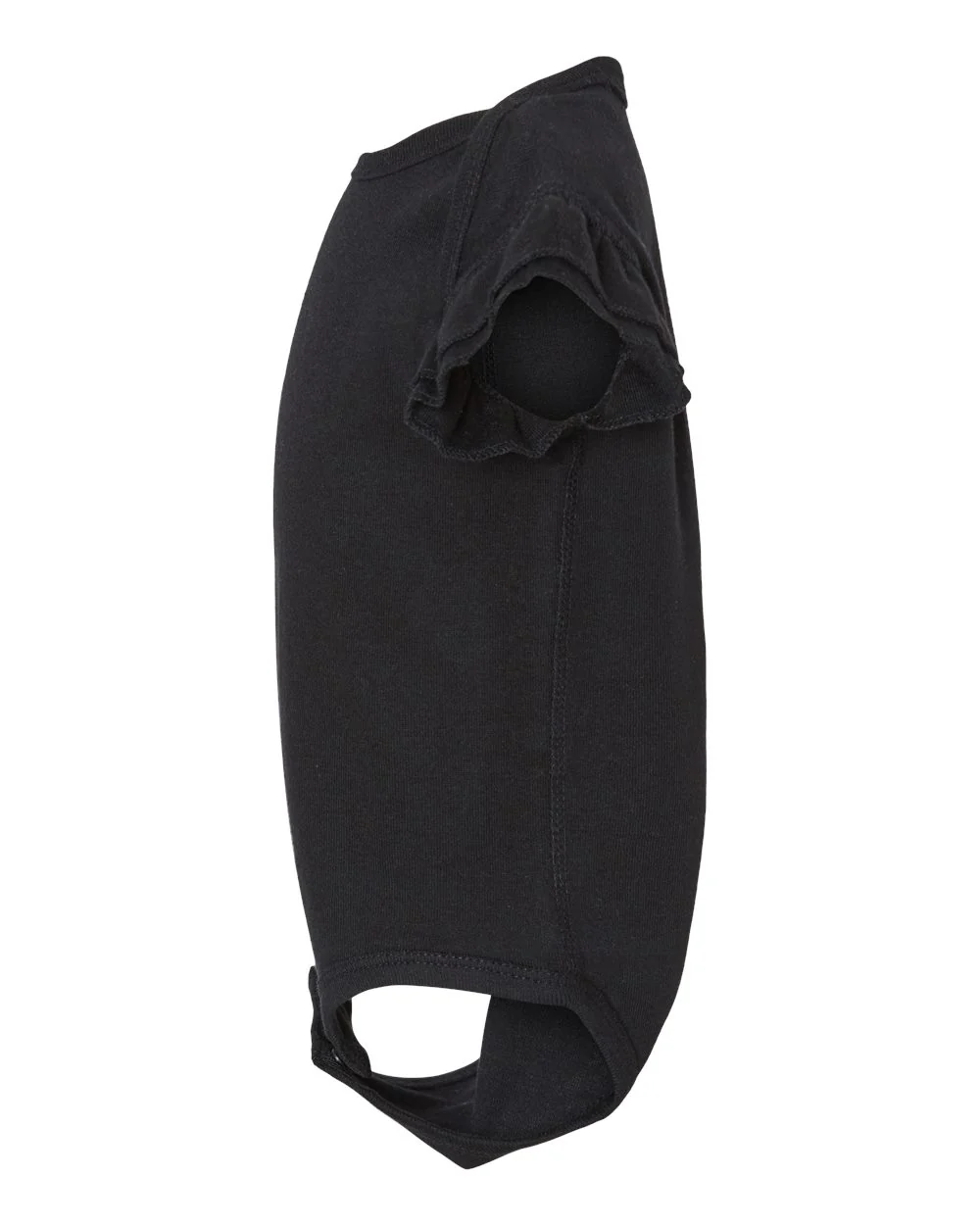 Rabbit Skins-4439-Infant Flutter Sleeve Baby Rib Bodysuit - Image 4