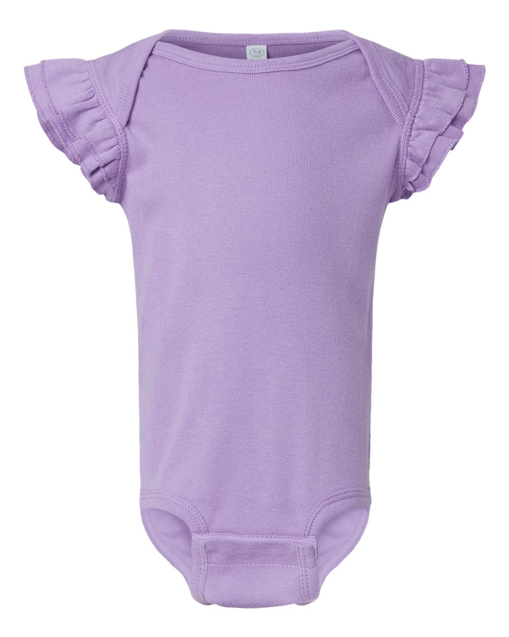 Rabbit Skins-4439-Infant Flutter Sleeve Baby Rib Bodysuit - Image 8