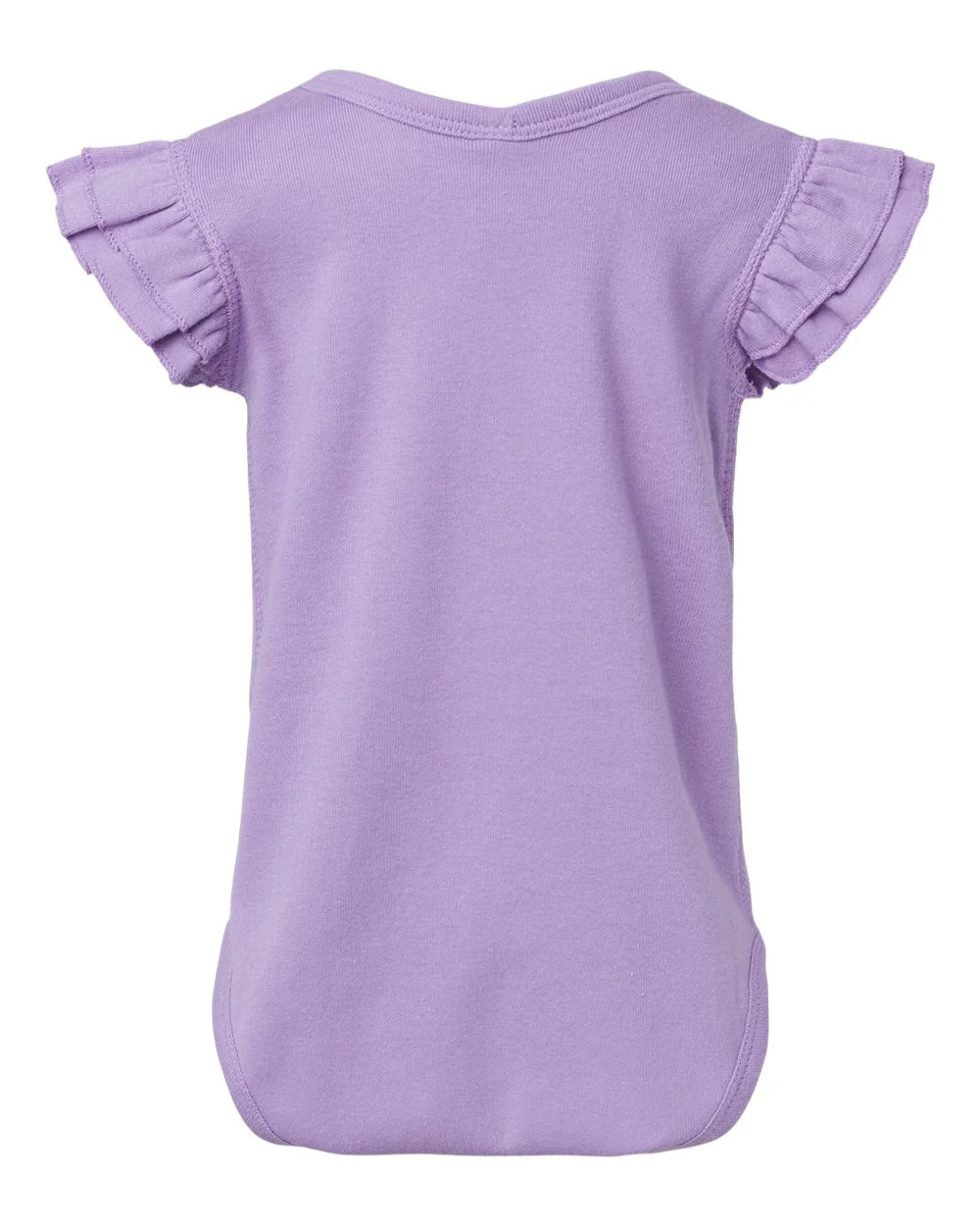 Rabbit Skins-4439-Infant Flutter Sleeve Baby Rib Bodysuit - Image 9